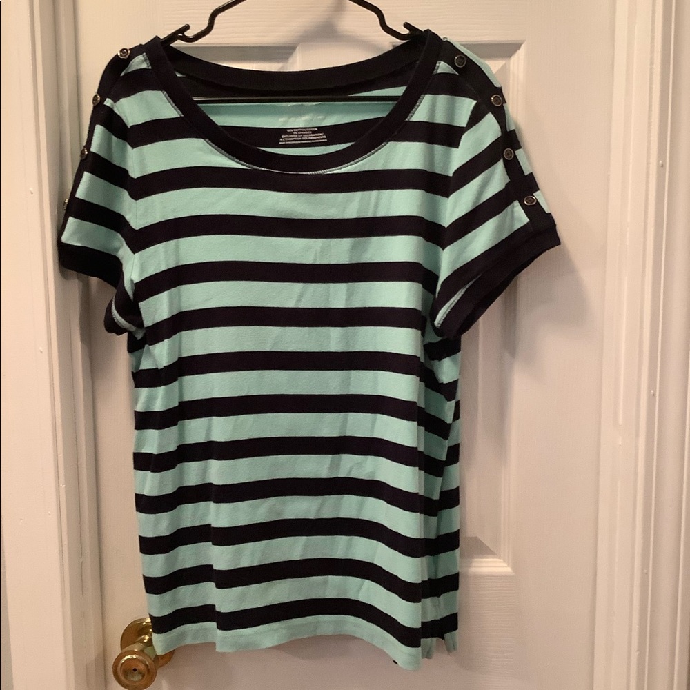 Talbots Nautical Striped blouse Top
